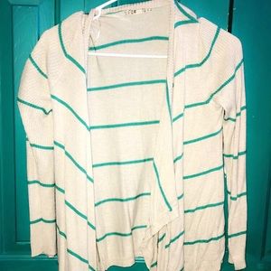 striped cardigan
